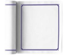 Serviette de table en coton 20x20cm - IdÃ©ale pour fÃªte, anniversaire, cocktail - Rouleau de 12 serviettes - motifs/imprimÃ©s Rayure