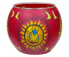 Him CC05 Aztec Sun Photophore Verre Multicolore