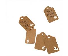 Mopec nx474.19 â Carte Lampe à Huile en Papier Kraft avec Trou, Couleur Kraft