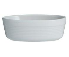 Mason Cash 2002.096 William Mason Plat ovale en céramique Blanc 17 cm