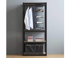 Dcasa Modulaire 4 étagères Bureau Rangement de décorations Festivales Articles pour la Maison Unisexe Adulte, Couleur Unique