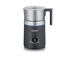 Severin SM 3586 Spuma 700 Mousseur à lait à induction en acier inoxydable brossé/noir mat 500 ml