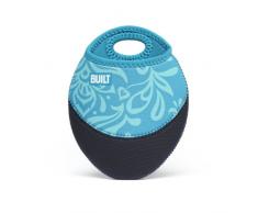 BUILT Manique Motif damassÃ©, mer en Verre Bleu