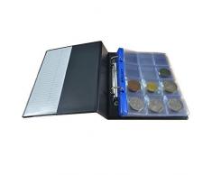 PELLERS Album pour 120 monnaies. Classeur S. 10 feuilles, 120 pochettes 35mm x 35mm. IdÃ©al pour monnaies jusquÃ 28 mm de diamÃ¨tre: Â£1, Â£2, 50P, â¬2.