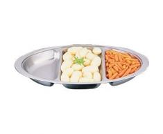 Winware Plat Ã Banquet Ovale Ã Trois divisions