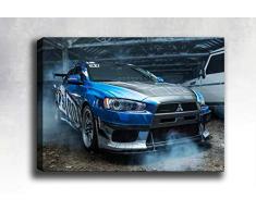 Bonamaison Peinture sur toile, multicolore, 30 x 40 cm - Conçu et fabriqué en Turquie