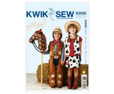 KWIK-SEW PATTERNS Giddyup Chaps, Gilet, Jupe et Pony - XXS(3) - XS(4-5) - s - M (7-8) - modÃ¨le L(10)