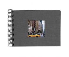 Goldbuch Bella Vista Album Photo Ã Spirales, Lin, Gris, 24x17 cm