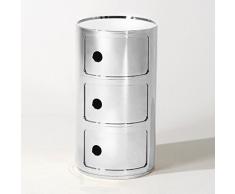 Kartell COMPONIBILE Table de Chevet, Gris