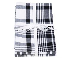 Dexam Love Colour Lot de 3 torchons XL Noir 91 x 61 cm