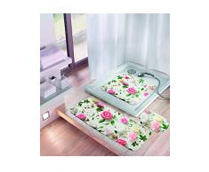Kleine Wolke Rosalie Tapis de Douche en Mousse PVC Multicolore 55 x 55 cm
