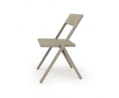 Alessi Aspn7032 Piana Chaise Pliante et Empilable en Pp, Gris et Fibre de Verre