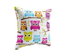 Picanova Coussin dÃ©coratif, Satin, Multicolore, 40 x 40 cm