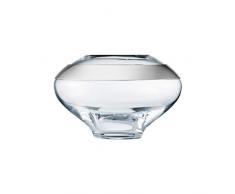 Georg Jensen 10016982 Vase, Verre soufflÃ©, ArgentÃ©, 20,5 cm