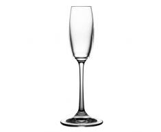 Crystaljulia 4898 Lot de 6 Verres à Liqueur en Cristal au Plomb, 50 ML