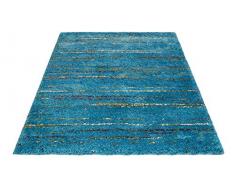 Hamat Tapis Highlights pour Chambre et Salon en Polypropylène Bleu Océan Rayé, 160X230 Cm