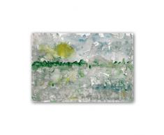 CUADRIMAN Abstrait Tableau Urbino, Bois, Vert et Gris, 60Â x 40Â cm