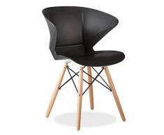 SuperStudio Lo + deModa Set Chaise 2Â unitÃ©s. Wooden Prisme Noir