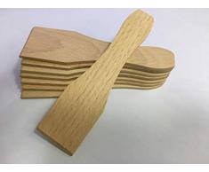 Bestron Spatule en Bois, 8 Pièces, Funcooking