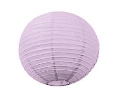 Party Pro 502117S Lanterne Japonaise, Papier de Riz, Lavande, 15 x 15 x 15 cm