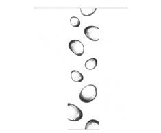 Home Fashion Panneau Coulissant en Tissu dameublement Impression numérique Letty, Polyester, Gris, 245 x 60 cm