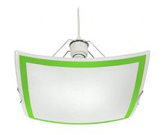 Tosel 11934 Suspension MÃ©lina Verre 100 W E27 Vert