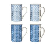 Premier Maroc Lot de 4 Tasses Porcelaine Blau 270 ML