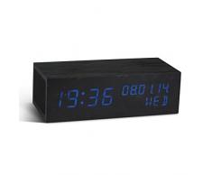 Gingko Musique Cliquez Horloge avec LED bleue
