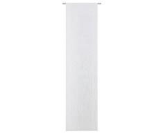 Home Fashion Panneau Coulissant Maxi Crash kaschiert, Plastique, 245Â x 60Â cm, Tissu, Weiss, 245 x 60 cm