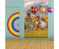Madagascar Home Décoration Murale Papier Peint pour Enfants Garderie denfants, 152 x 243 cm