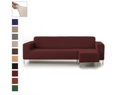 Eiffel Textile Housse élastique de Canapé Rustique Chaise Longue Long Droit, Coton, Rouge, 41 x 21 x 6 cm