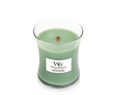 Woodwick Bougie parfumée avec Innovation en Peluche, Mousse de Saule Blanche Paraffine, sablier Moyen