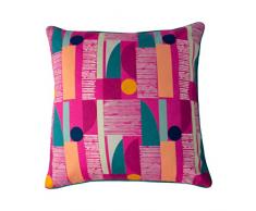 Riva Home Coussin Garni de Plumes Fuchsia 50 x 50 cm