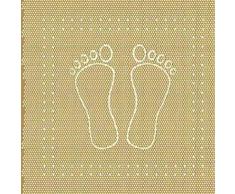 Kleine Wolke Tapis de Baignoire Foot 36x72 cm en Sable, PVC, 40x30x10 cm