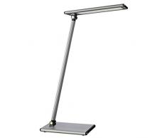 HAMA 00112698 Lampe de Bureau Led Sl 102, Lumière du Jour Blc Chd/Variat, Grise