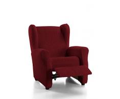 Martina Home Emilia Housse Fauteuil Relax, Tissu, Bordeaux, 33Â x 8Â x 42Â cm