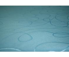 Comptoir du Linge CSI08008 Lot de 2 Serviettes de Table Tissu/Polyester/Coton/Téflon Bleu Ciel 50 x 50 x 0,5 cm