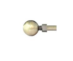 DEBEL 2719401 Tringle Ã Rideaux mÃ©tallique Ronde, Laiton Aspect Ancien, 90-160 cm