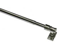 Gardinia Tringle Ã Rideau TÃ©lÃ©scopique California Ã 12 mm Chrome, Steel, 50-85 cm