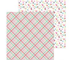 Doodlebug Punny Double Face 30,5 x 30,5 cm Plaid About You, Papier cartonné, Multicolore, 31.75 x 30.48 x 0.08 cm