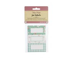 KitchenCraft Ãtiquettes pour bocaux à confiture et bouteilles, Papier, Vert, Pack Of 30
