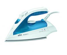 Braun TS 340Ñ fer à vapeur Stainless Steel soleplate 1700 W Bleu, Blanc