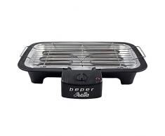 Beper BT.410 Barbecue électrique avec thermostat 2000 W amovible