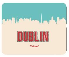 m. Tapis de Souris Dublin, en Plastique, Multicolore, 24 x 19 cm.
