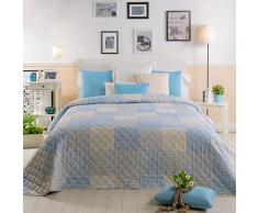 Sancarlos Couvre-lit boutis 235X270, CAMA 135 Bleu