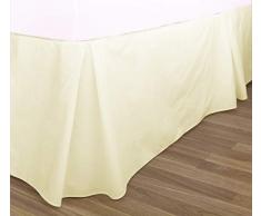 Charlotte Thomas Tour de lit en percale grand teint Ivoire 1 personne