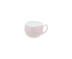 DEGRENNE - Salam Thé lot de 6 tasses à déjeuner, porcelaine - Rose poudré