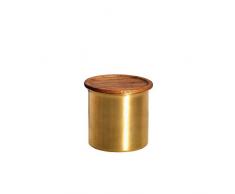 Tiipoi Ayasa Bocal, Bois, Laiton, 10.2Â x 10.2Â x 9.7Â cm