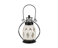 Aufora Phare Photophore en, Blanc, Noir, 22Â cm