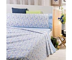 Sancarlos ColorsÂ âÂ Jeu de draps, 3Â piÃ¨ces Lit 90 cm Bleu